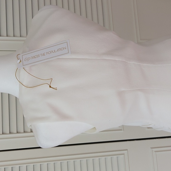 Dress The Population Cream Party Formal Club Dress Size S Small NWT! - Picture 4 of 16